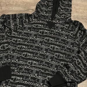 Champion Black and Gray Cozy Sweater